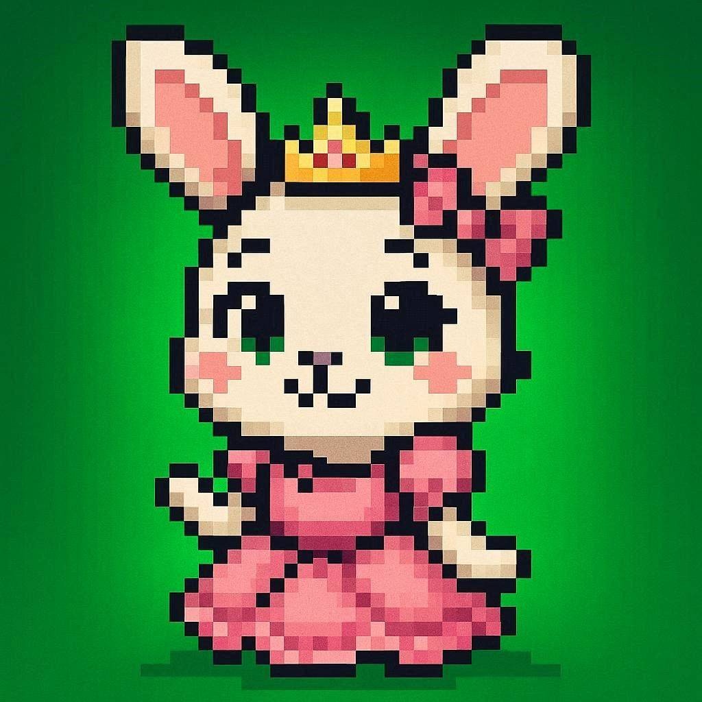 Rabbit Hood Society pixel rabbit #1