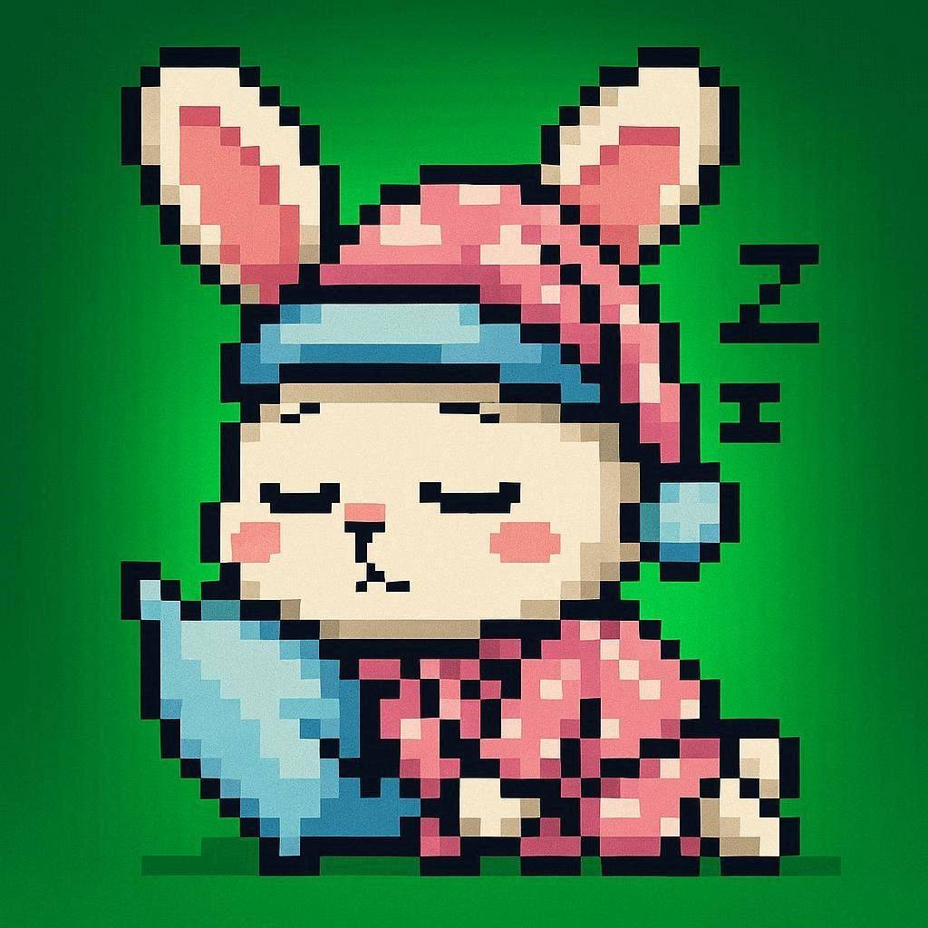 Rabbit Hood Society pixel rabbit #5